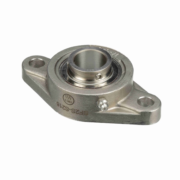 Browning Mounted Stainless Steel Two Bolt Flange Ball Bearing, 400